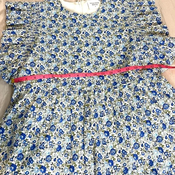 Hyacinth House Tuckernuck Floral Mini Dress Ruffle sleeves SZ M NWOT - Picture 8 of 9